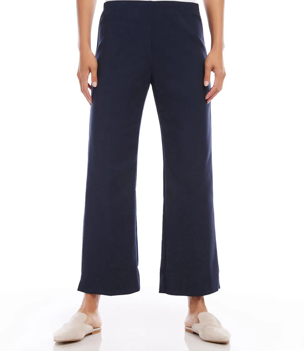 Petite Size Cropped Wide Leg Pants