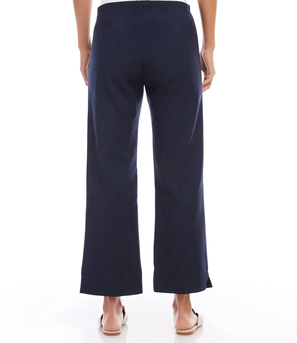 Petite Size Cropped Wide Leg Pants