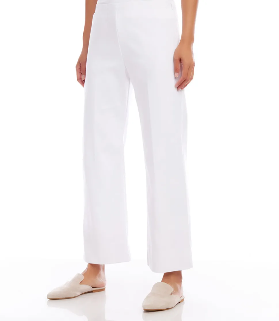 Petite Size Cropped Wide Leg Pants