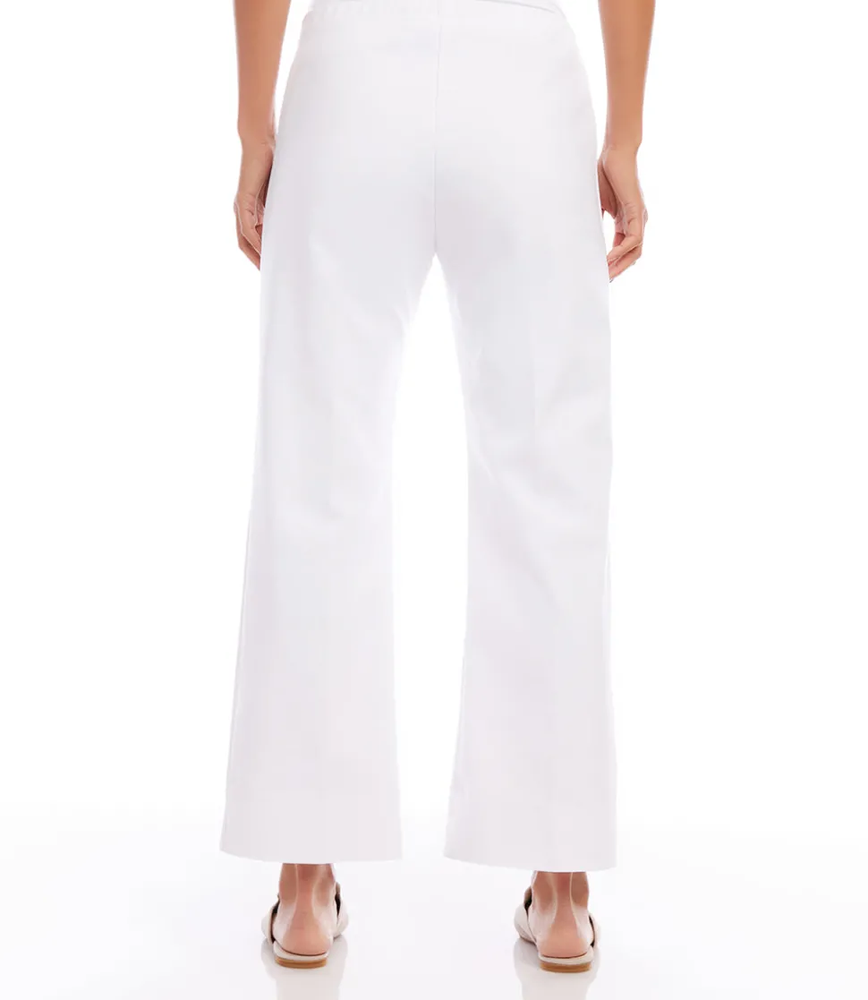 Petite Size Cropped Wide Leg Pants