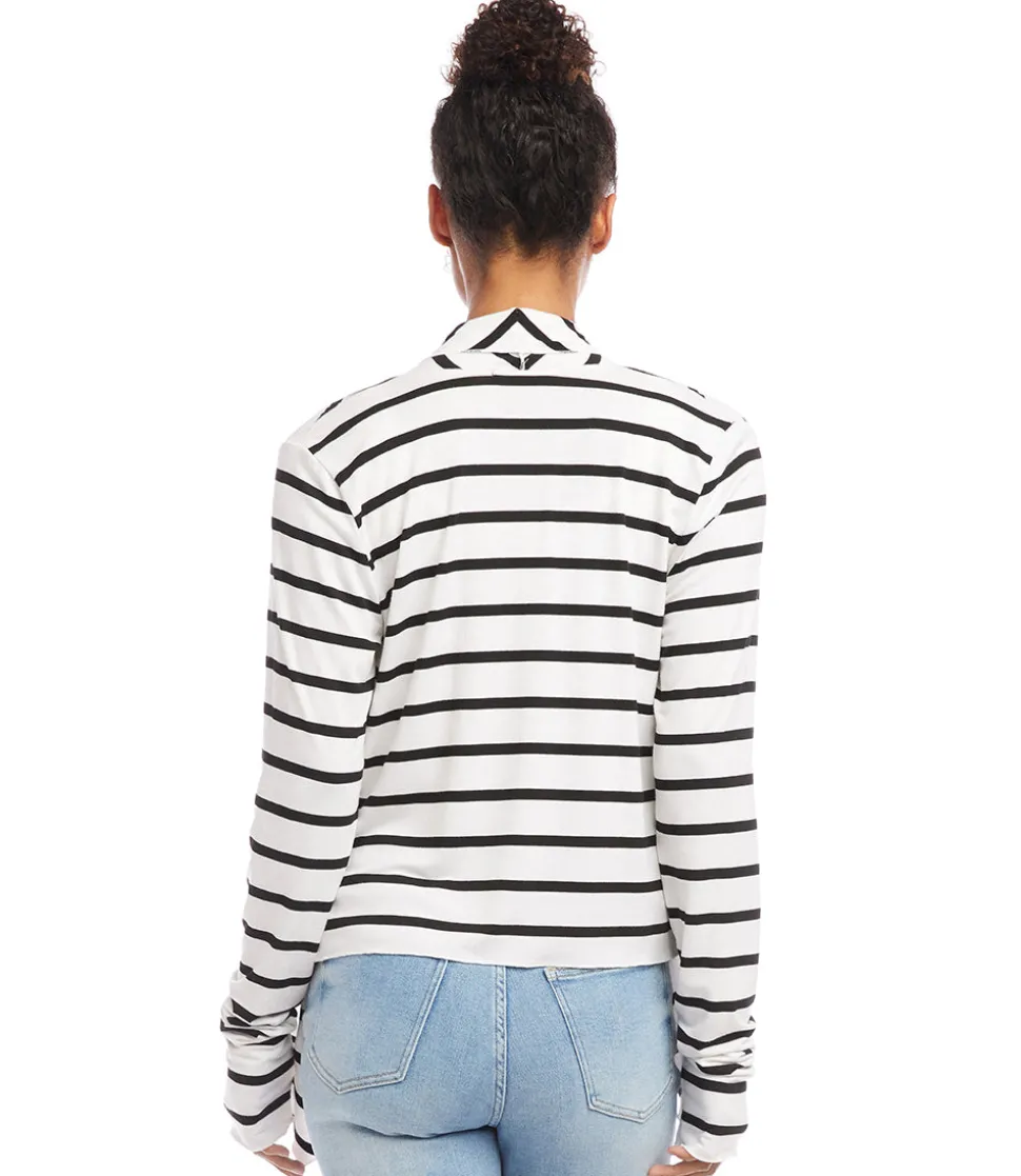 Petite Size Drape Front Cardigan