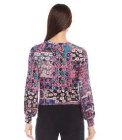 Petite Size Drape Front Top