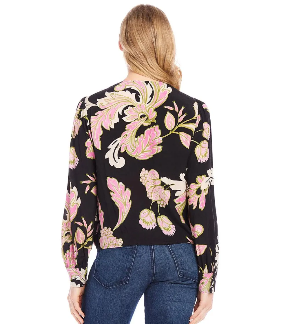 Petite Size Drape Front Top