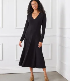 Petite Size Kate V-Neck Midi Travel Dress