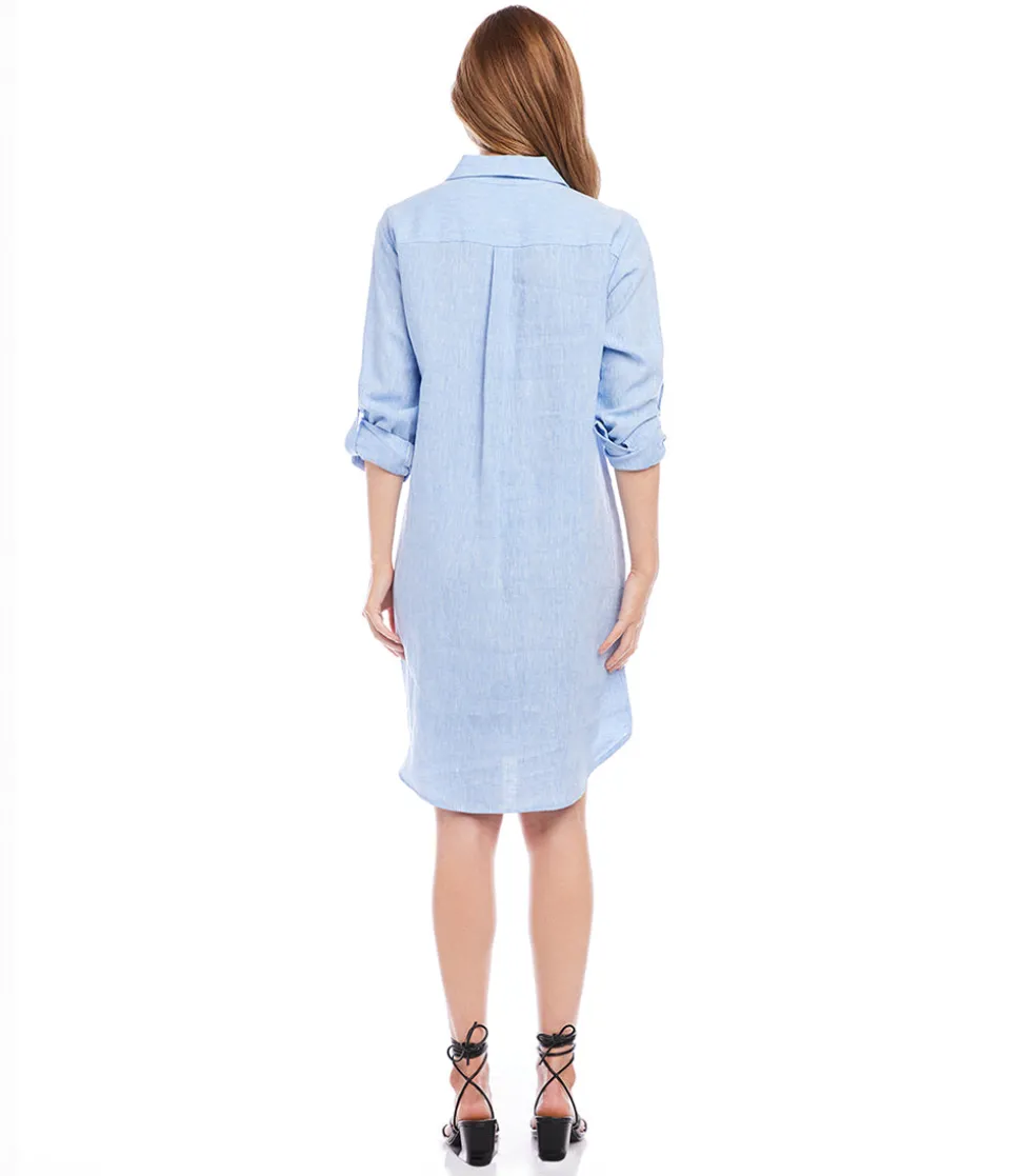 Petite Size Linen Shirtdress