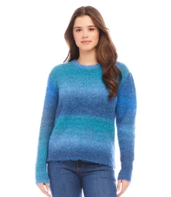 Petite Size Ombre Boucle Sweater