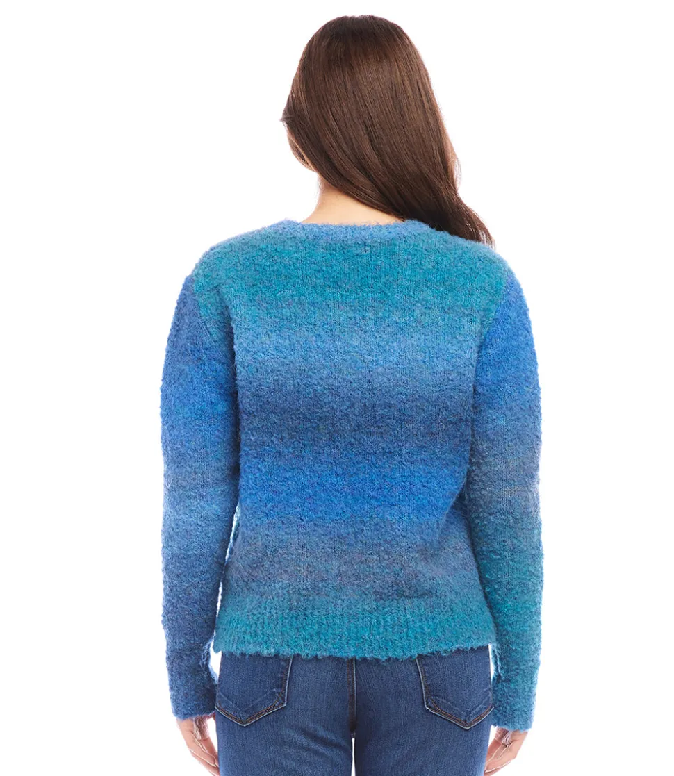 Petite Size Ombre Boucle Sweater