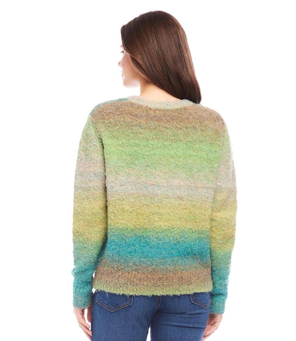 Petite Size Ombre Boucle Sweater