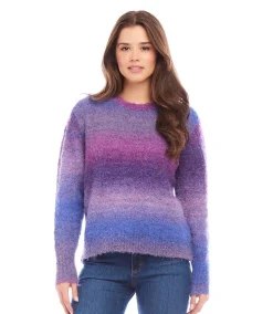 Petite Size Ombre Boucle Sweater