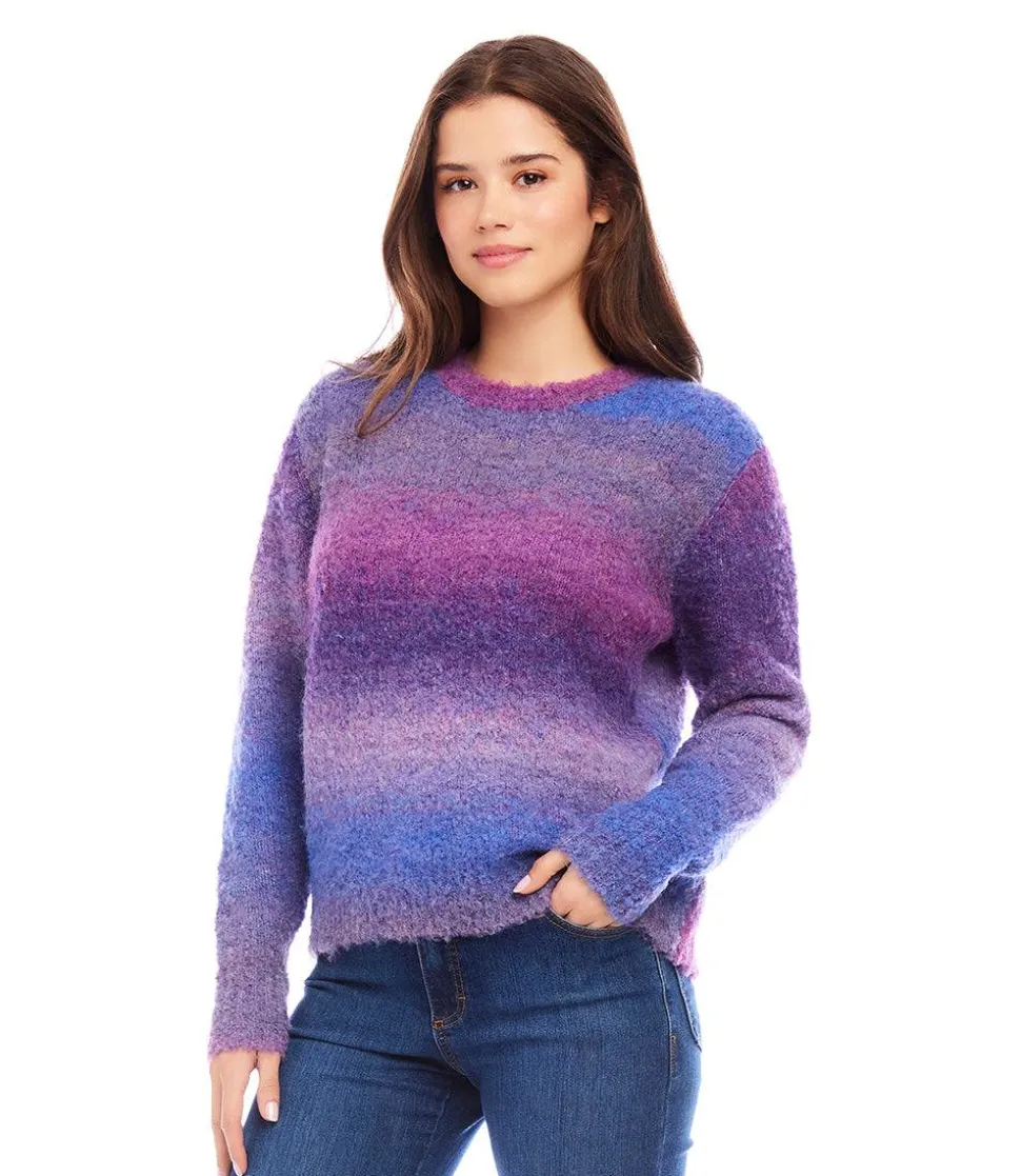 Petite Size Ombre Boucle Sweater