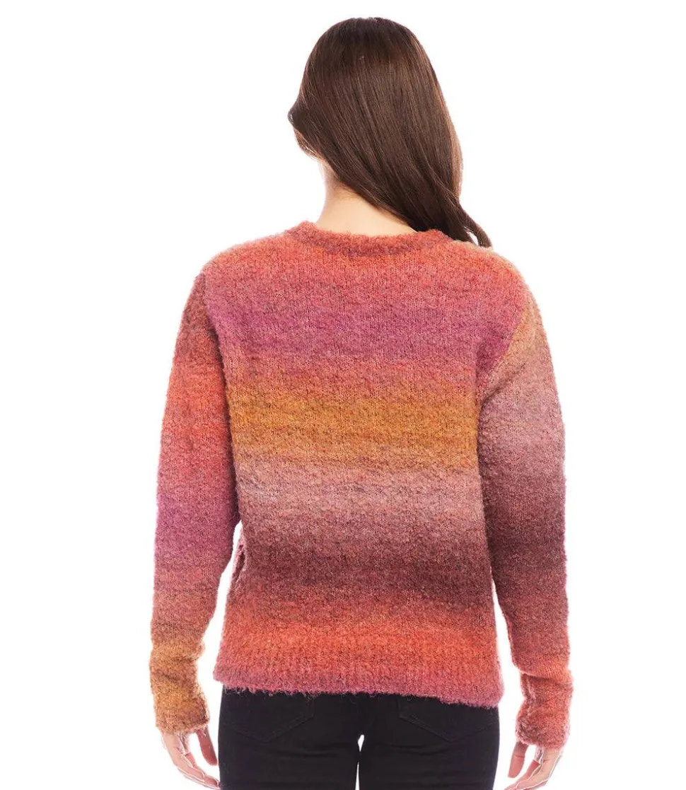 Petite Size Ombre Boucle Sweater