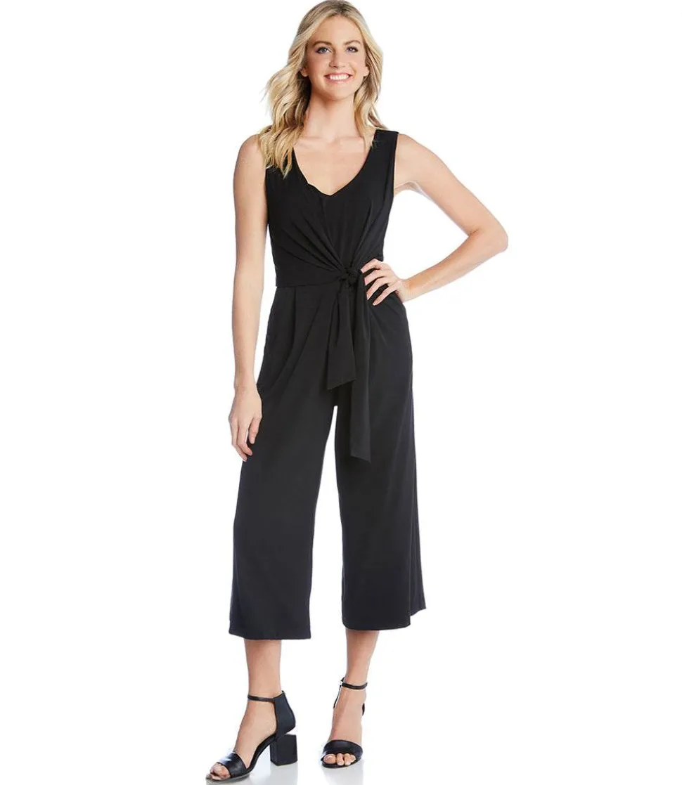 Petite Size Tie-Front Travel Jumpsuit