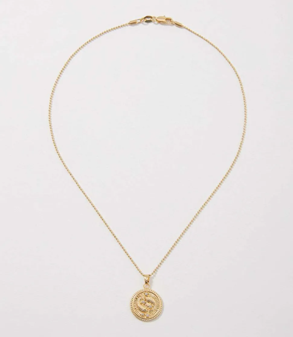 Pisces Coin Necklace