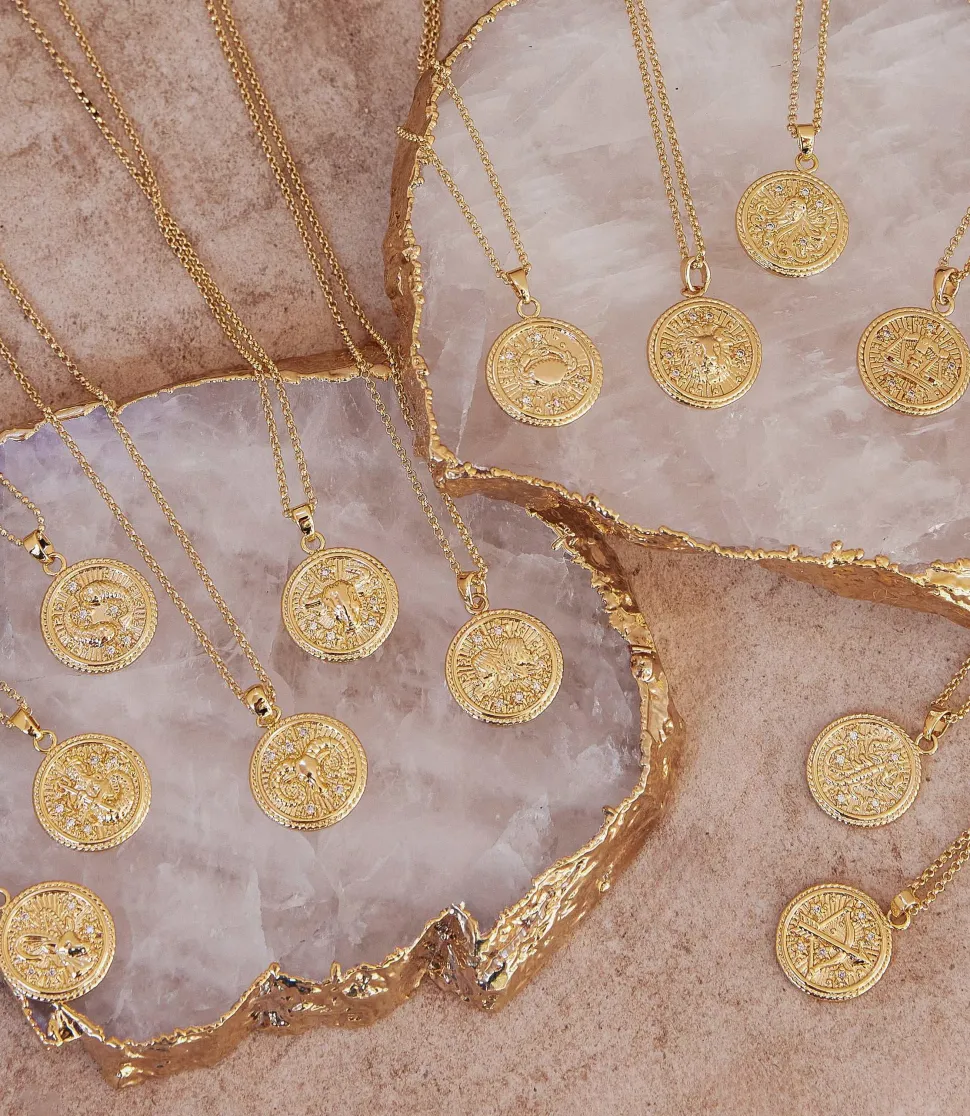Pisces Coin Necklace