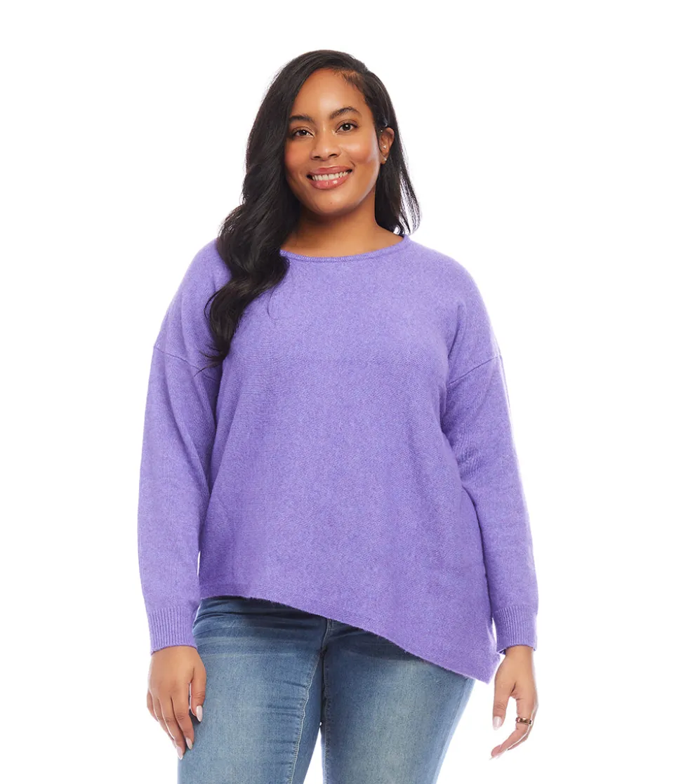 Plus Size Asymmetric Sweater
