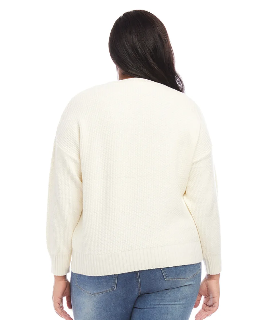 Plus Size Cable Knit Sweater
