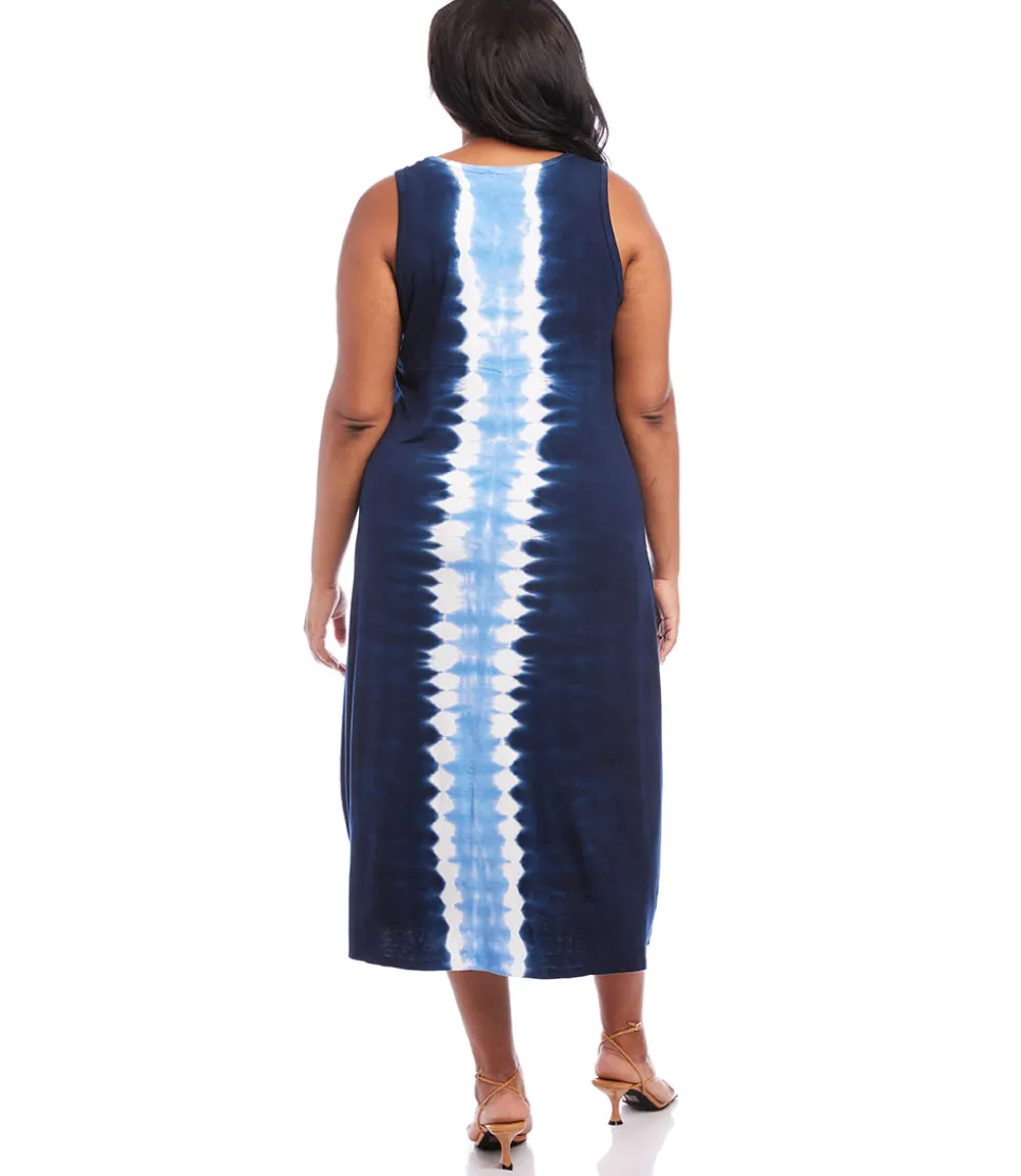 Plus Size Front Slit Midi Dress