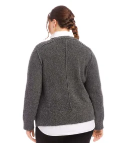 Plus Size Layered Sweater