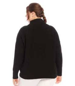 Plus Size Mock Neck Sweater