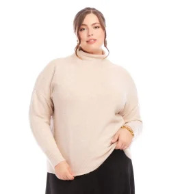 Plus Size Mock Neck Sweater