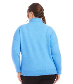 Plus Size Mock Neck Sweater