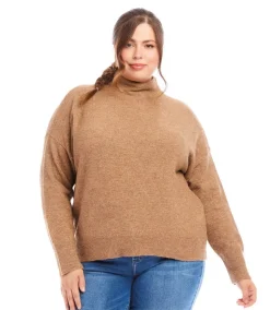 Plus Size Mock Neck Sweater