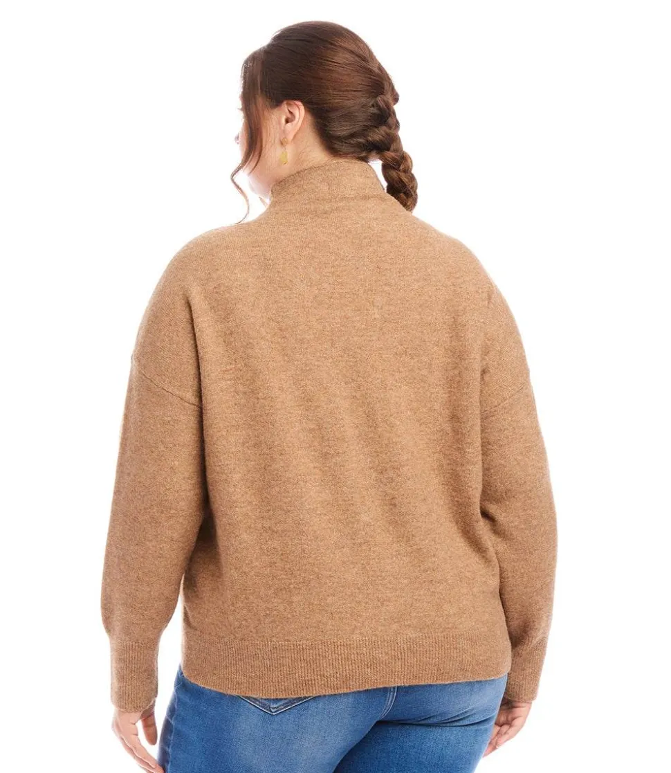 Plus Size Mock Neck Sweater