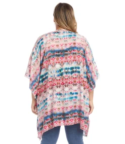 Plus Size Open Front Jacket