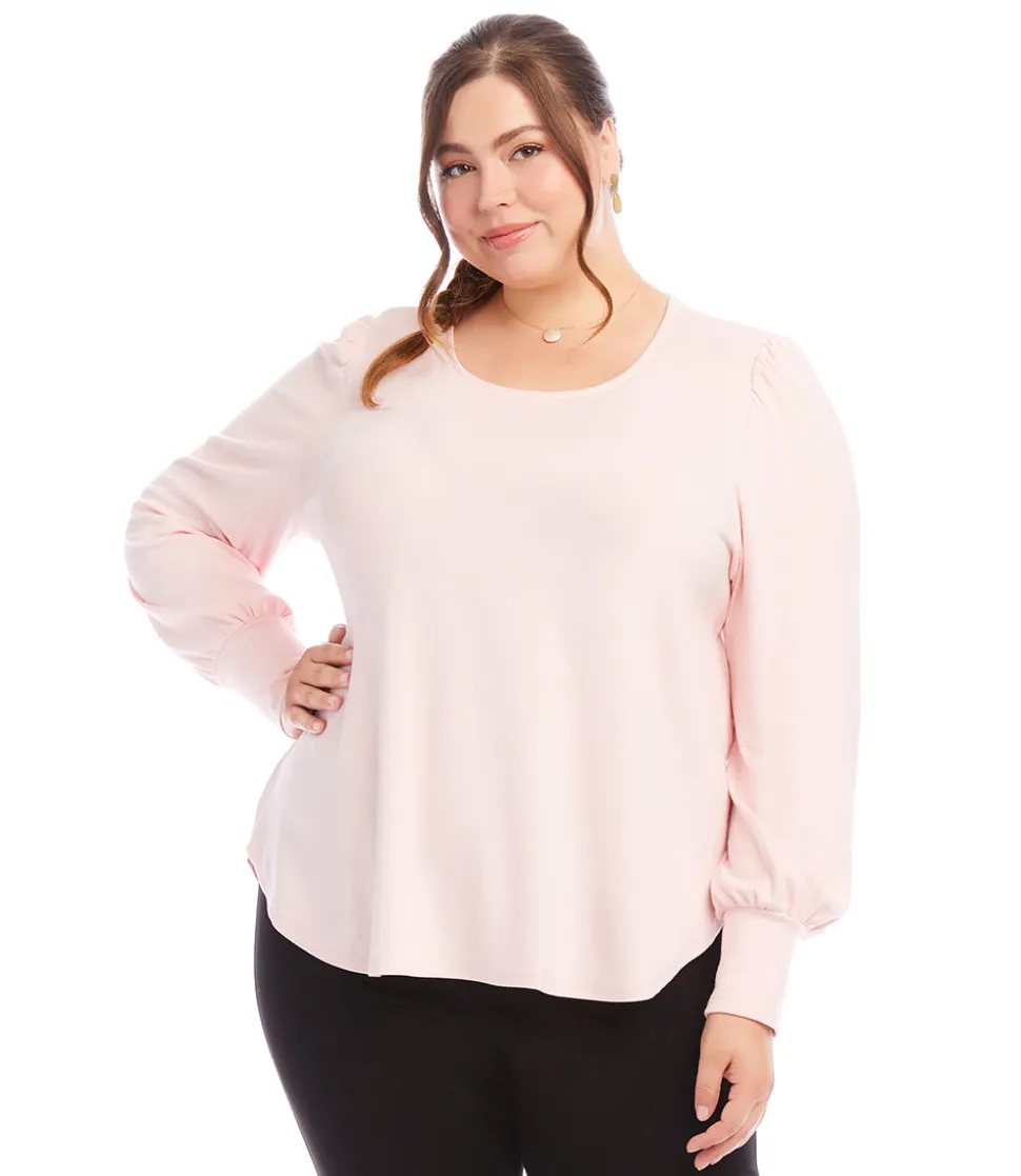 Plus Size Puff Sleeve Top