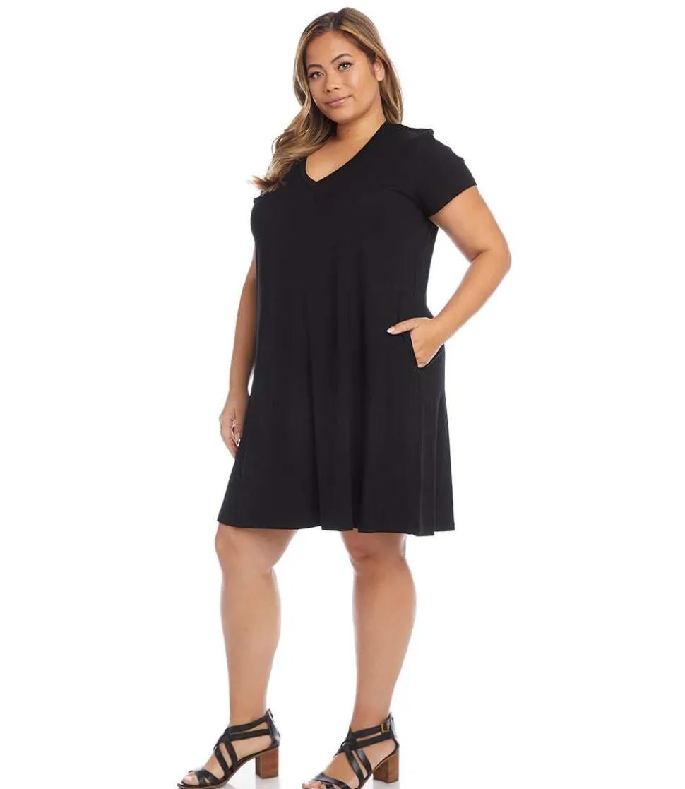Plus Size Quinn V-Neck Pocket Dress