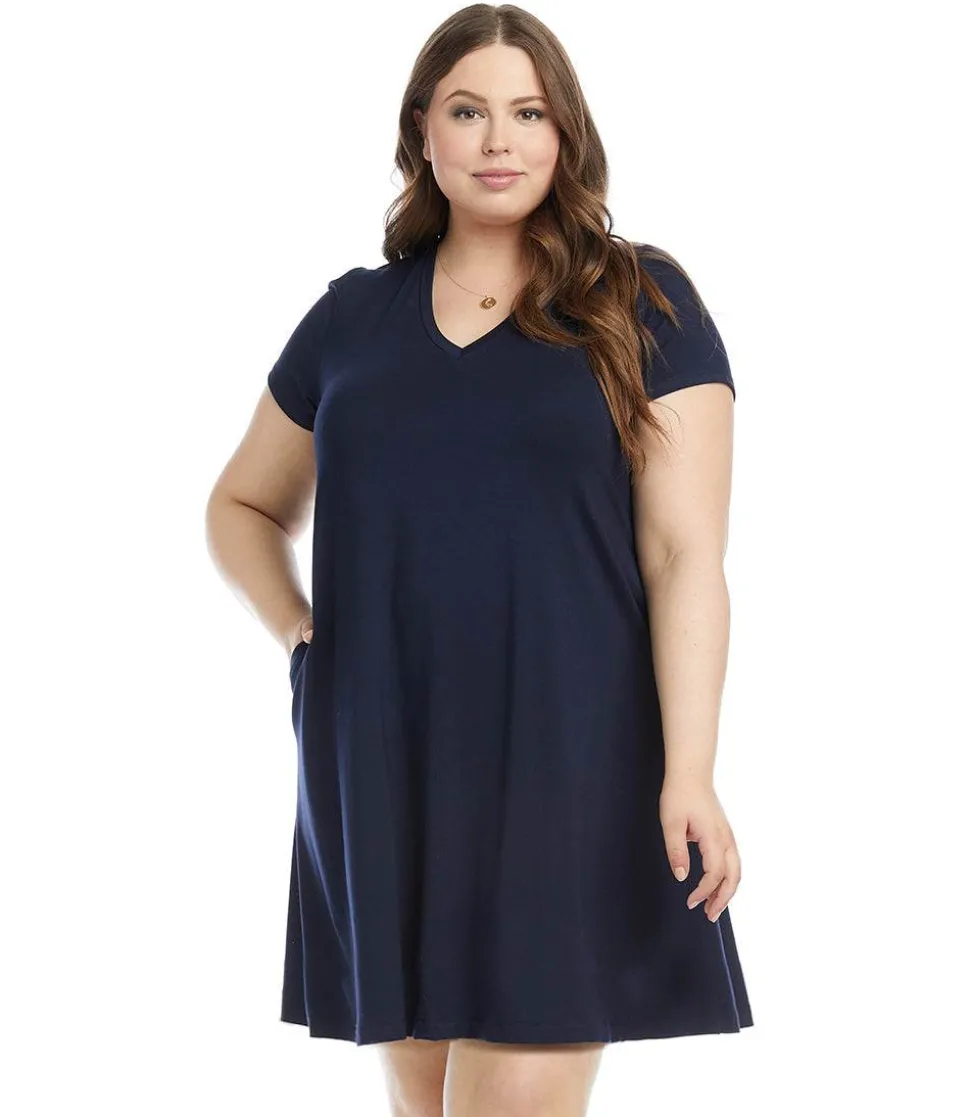 Plus Size Quinn V-Neck Pocket Dress