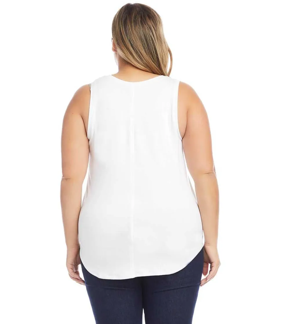 Plus Size Shirttail Tank