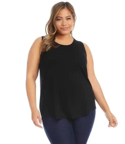 Plus Size Shirttail Tank