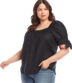 Plus Size Square Neck Top