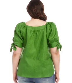 Plus Size Square Neck Top