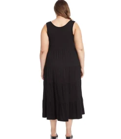 Plus Size Tiered Midi Dress