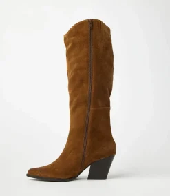 Pointed Toe Western High Boots