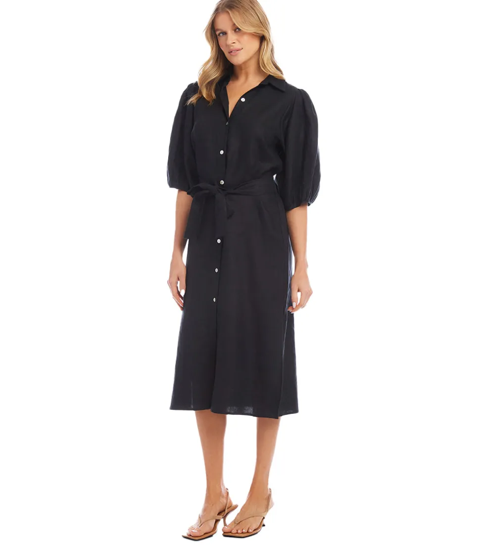 Puff Sleeve Shirtdress