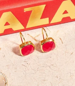 Quartz Drop Earrings