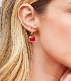 Quartz Drop Earrings