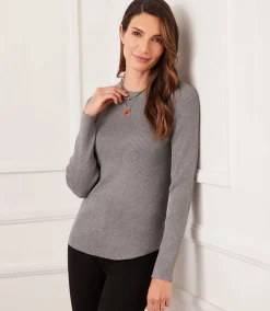 Ribbed Crewneck Sweater
