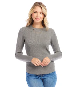 Ribbed Crewneck Sweater