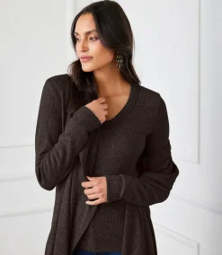 Ribbed Long Sleeve V-neck Top