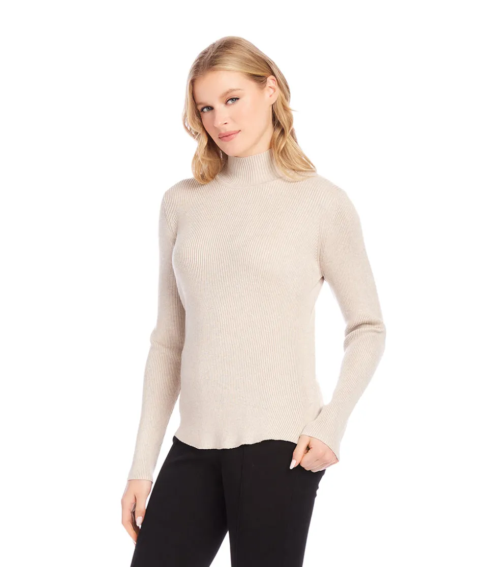Ribbed Turtleneck Sweater