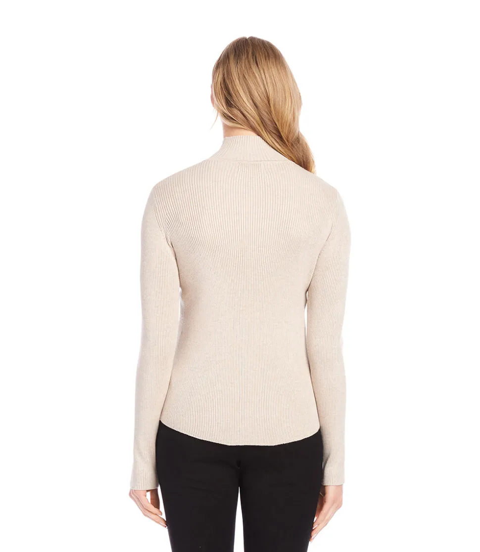 Ribbed Turtleneck Sweater