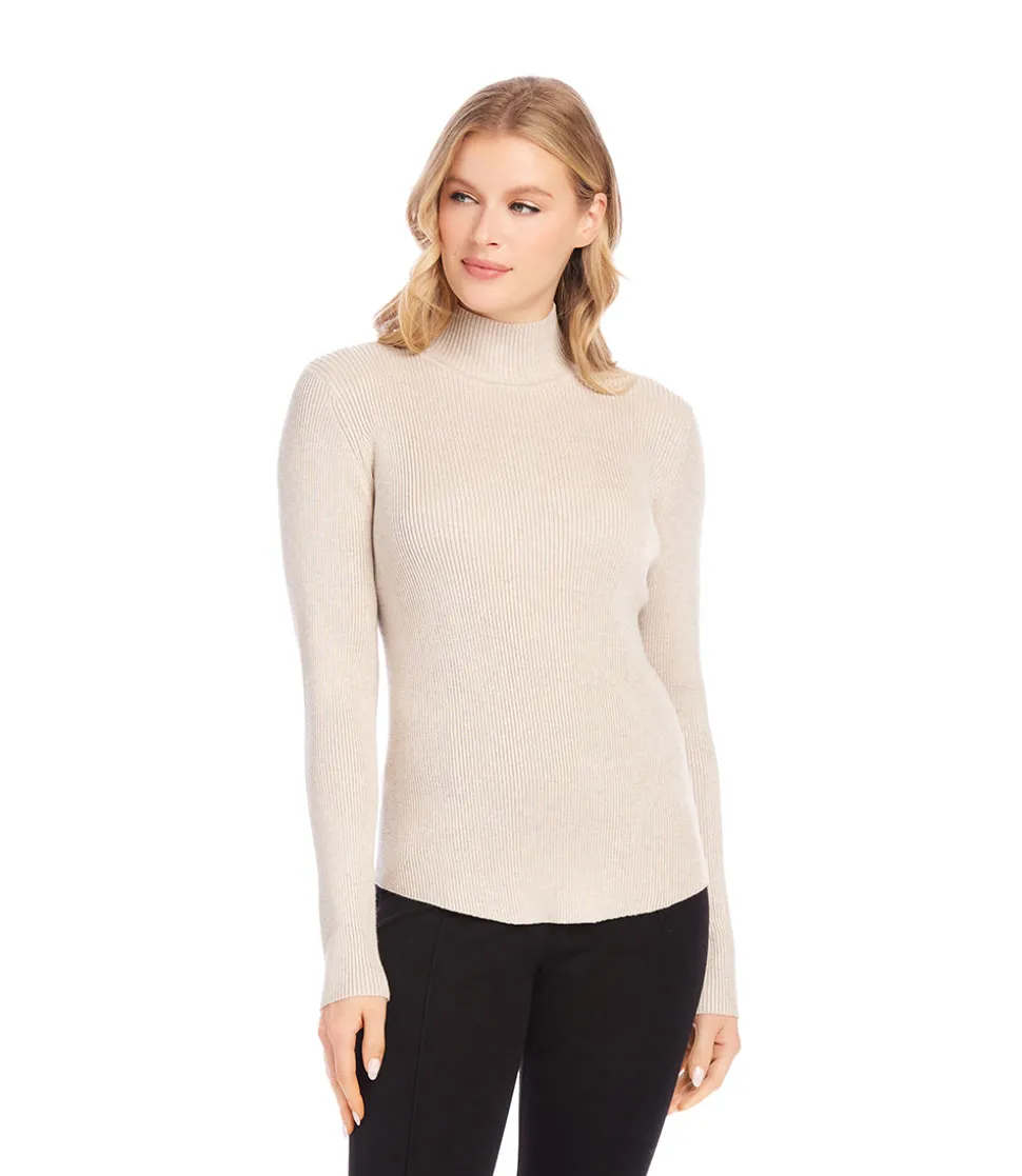 Ribbed Turtleneck Sweater