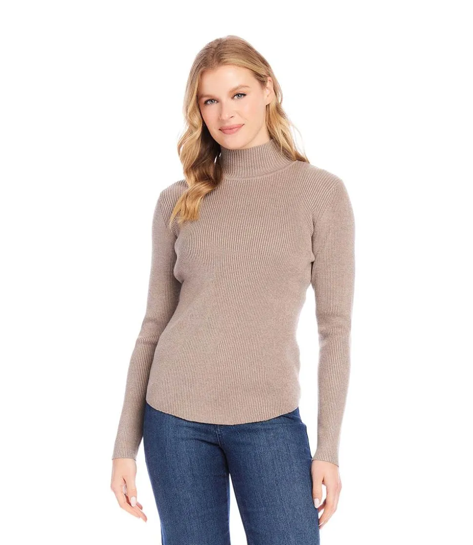 Ribbed Turtleneck Sweater