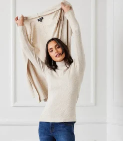 Ribbed Turtleneck Top