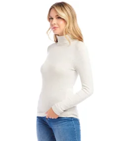Ribbed Turtleneck Top