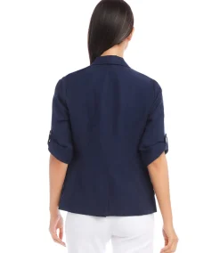 Roll Tab Sleeve Jacket